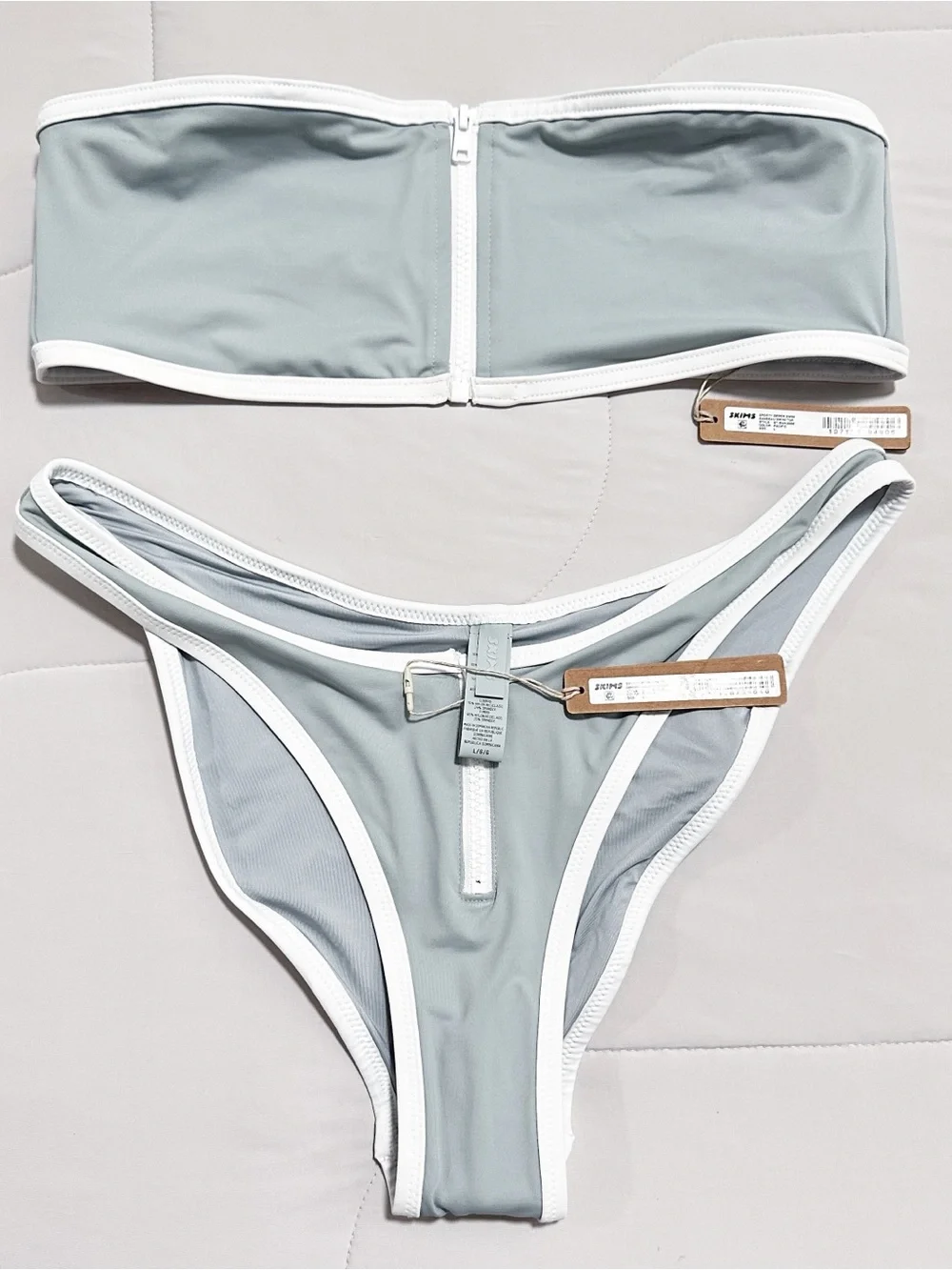 SKIMS Sporty Zipper Swim Two Piece Set